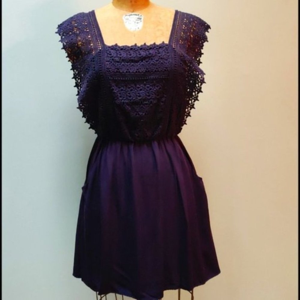 Francesca's Crocheted Lace Top Dress by Buttons